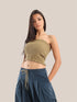 Elastic voile tube top
